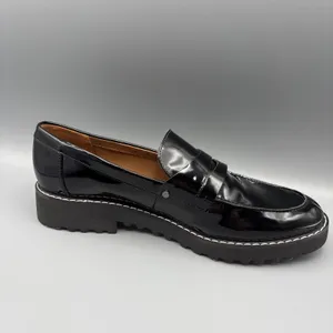 Franko Sarto Cassandra Penny Loafers Size 10 Black Patent Vegan Leather Academia thumbnail 4