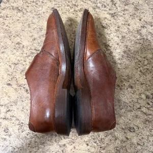 Allen Edmonds Lubbock Men 9 D Brown Leather Monk Strap Dress Shoes USA 8032 Oxfords Loafers Preppy Old Money thumbnail 9