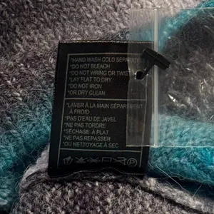 NWT BB Dakota Sweater Wool Boho Cozy Casual Fuzzy Casual Ombre‎ Stripe Blue XXL thumbnail 7