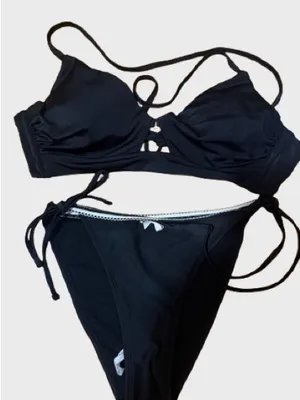 Shade & Shore Black Two-Piece Bikini Set thumbnail 4