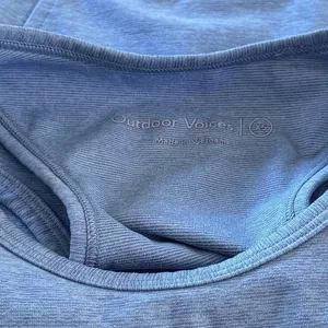 Outdoor Voices Athena Sports Bra Light Blue Athletic Workout Outdoors Stretch XS thumbnail 6