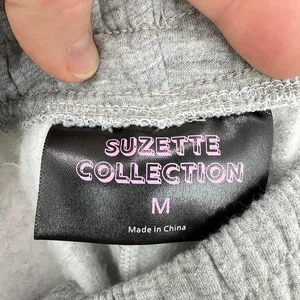 Suzette Collection Women's Shorts Lounge Athletic Comfy Gray Medium‎ thumbnail 4