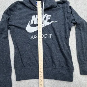 Vintage Nike Hoodie Womens M Gray Y2K Just Do It Athleisure Sporty Streetwear thumbnail 7