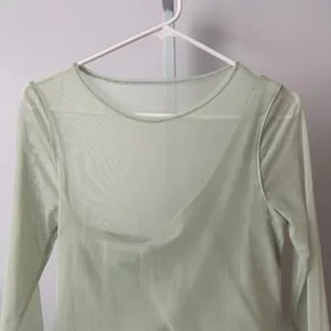 Y2K Abercrombie & Fitch M Mint Green Mesh Top‎ Rave Party Festival thumbnail 2