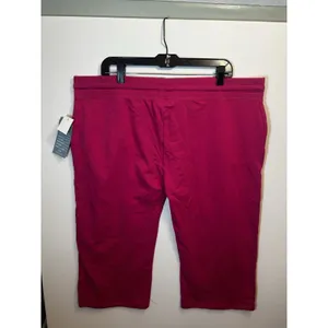 Active USA NYL New York Laundry Pink Rhinestone Capri Lounge Pants 2X NWT Plus Size thumbnail 14