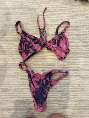 Tiger Mist purple tie dye bikini thumbnail 2