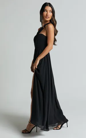 New Showpo Amorette Maxi Dress One Shoulder Detail Gown Dress Size XL MSRP $129 thumbnail 4