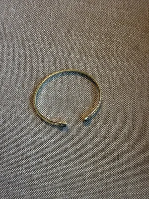 Kendra Scott Gold Cuff Bracelet with Iridescent Blue-Green Triangle Stones thumbnail 3