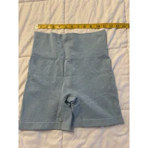 Blue Stretch Bike Shorts Athletic Wear Sport Women's Small thumbnail 3