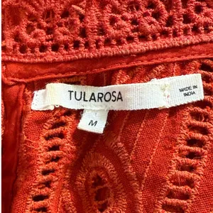 TULAROSA‎ Dark Red Clayton Eyelet Lace Ruffle Cap Sleeve Blouse Top Medium thumbnail 6