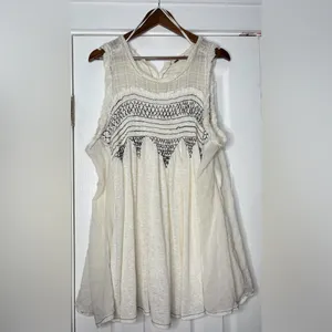 Free People Sleeveless Sea Breeze Tunic‎ Small Oversized EUC thumbnail 2