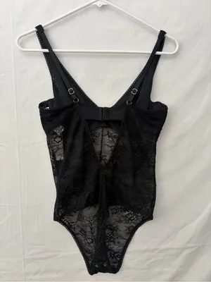 Abercrombie & Fitch Black Lace Bodysuit Underwire Medium NWT(A733) thumbnail 4