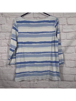 LOFT Women's Large Striped Cotton Shirt thumbnail 7