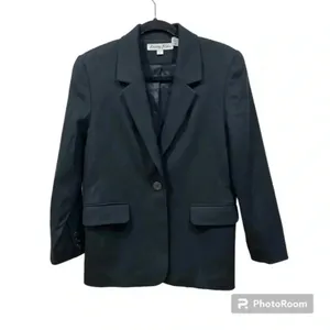 Kristen Blake black wool blazer Size SP thumbnail 2