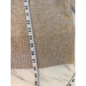 Aerie Womens Oversized V-Neck Pullover Sweater Oatmeal Beige Marled XS 6WDLFx25‎ thumbnail 9