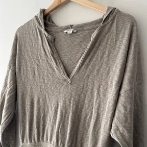 American Eagle‎ Cozy Hooded Knit Romper Long Sleeve thumbnail 2