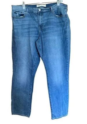 GAP Womens Size 33 Blue Real Straight Stretch Jeans thumbnail 1