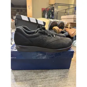 SAS Free Time Walking Shoe Black Suede Size 10 N Lace Up Tennis Sneaker thumbnail 3