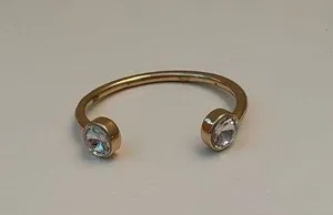 Gold and rhinestone bracelet. thumbnail 1