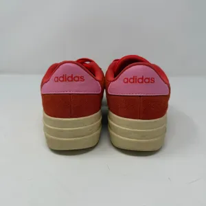 Adidas VL Court Bold Platform Sneaker Red Pink Suede Low Top Women Size 7 thumbnail 5