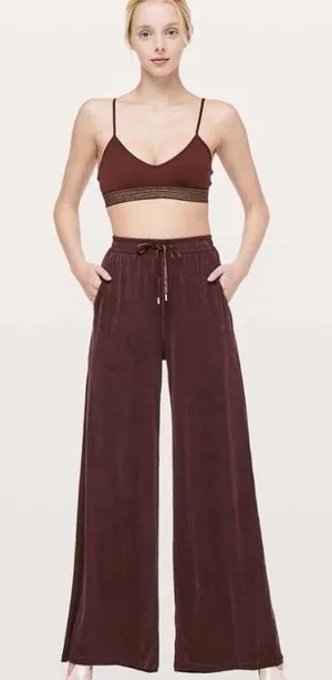 Lululemon principal dancer pant 32” midnight maroon size 10 thumbnail 1
