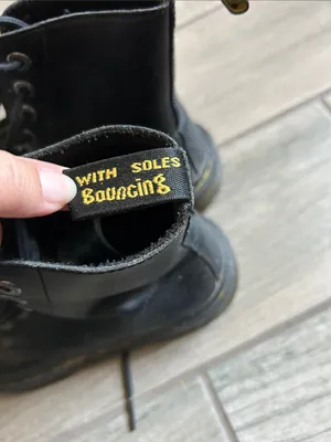 Dr. Martens Black Lace-Up Leather Boots thumbnail 6