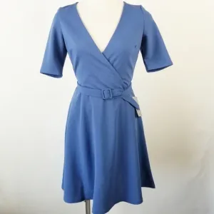 THE VANITY ROOM Short Sleeve Surplice‎ Belted Dress thumbnail 4