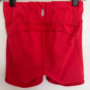 FP Movement Free People Red High Rise Biker Shorts XS‎ Athletic Yoga Workout thumbnail 9