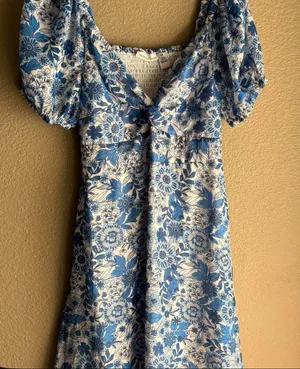 Sincerely Jules blue and white dress thumbnail 1