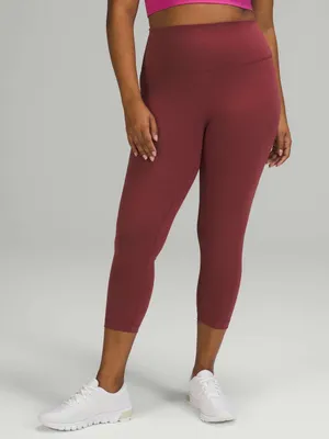 Lululemon Wunder Train High-Rise Crop 23" Mulled Wine Red thumbnail 1