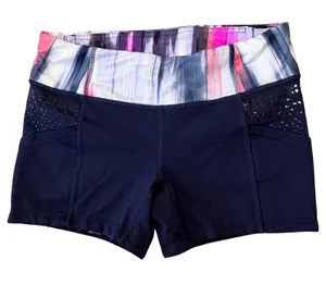 Lululemon Run Shorty Short Women 6‎ Abstract Print 3.5 Running Yoga Gorpcore thumbnail 1