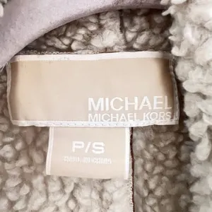 Michael Kors Faux Suede Sherpa Vest Camel Brown Petite Small P/S bohemian thumbnail 6