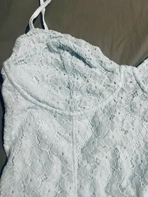 H&M Light Blue Lacey Bodysuit thumbnail 3