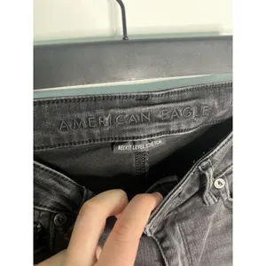 American Eagle Wm 6 Black Distressed Ripped‎ Shorts Grunge Emo Festival Goth Punk Edgy Y2K thumbnail 5