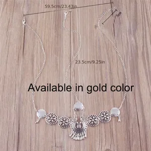 Vintage Style Gold Plated Metal Hollow Head Chain Pendant Head Chain Tassel Flow thumbnail 7