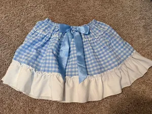 blue and white gingham skirt  thumbnail 2