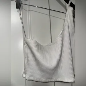 Aerie Lightweight Ribbed Asymmetric Cropped Top XL thumbnail 3