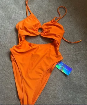 New With Tag Orange Refuge One Piece Swimsuit Size S thumbnail 1