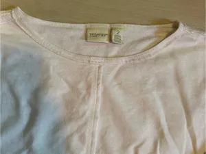 Women's Crewneck Short Sleeve Tee in Soft Cream thumbnail 2