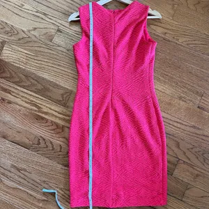 Calvin Klein Orange Textured Sheath Dress thumbnail 7