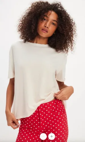 NWT Free People x Tricia Fix Americana Tee thumbnail 1