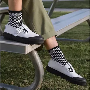 NEW VANS Style 93 Mary Jane Canvas Coated Sneakers silver black womens us 10 thumbnail 2