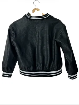 Slate & Willow Varsity Faux Leather Jacket thumbnail 3