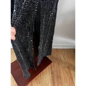 Alexa B fancy going out dress size 4 stretchy black with cut outs slit at the bo thumbnail 3