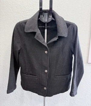 Woolrich Women's 100% Felted Wool 3 Button Jacket Coat Warm Winter Size Small thumbnail 1