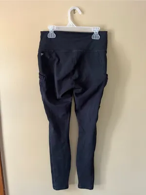 Fabletics Black High-Waist Ruched Side Leggings thumbnail 4