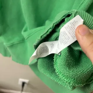 Aerie Distressed Patchwork Ski Resort New York Crewneck Sweatshirt Green Sz S thumbnail 6