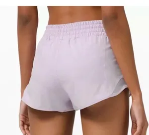 Lululemon Hotty Hot High Rise Athletic Shorts Lavender Dew Purple Size 12 thumbnail 4