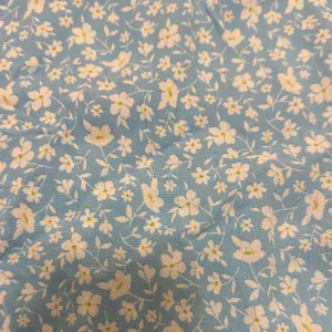 Zara X-Small Baby Blue Ditsy Floral Short Puff Sleeve Ruffle Maxi Dress Long thumbnail 3