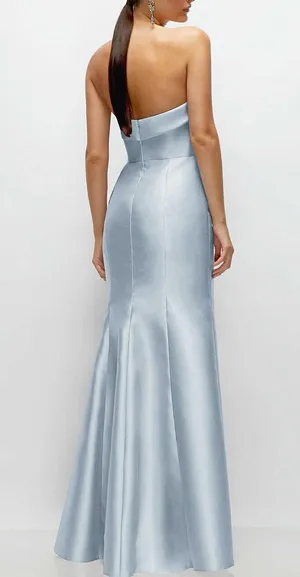 Dessy Mist Trumpet Gown Bridesmaid Dress thumbnail 2